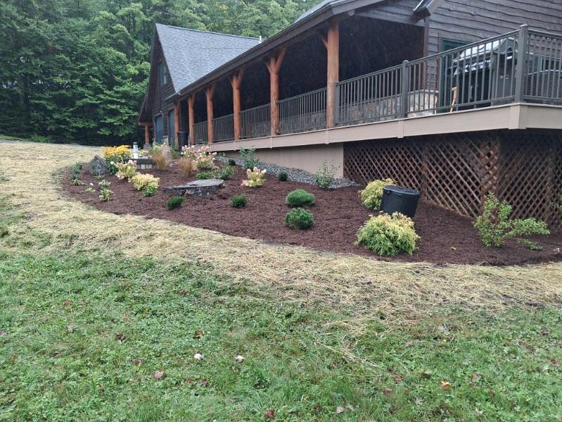 New bed under the deck